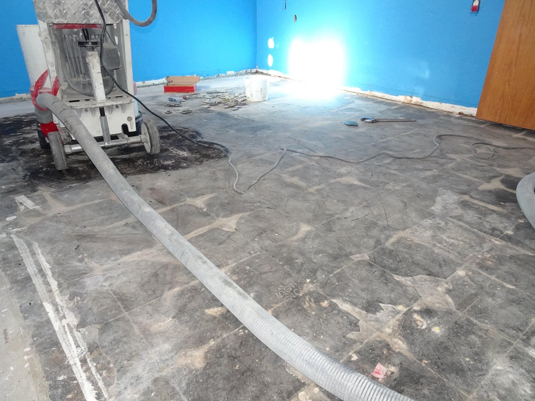 Epoxy Floor Basement floor remodel Before