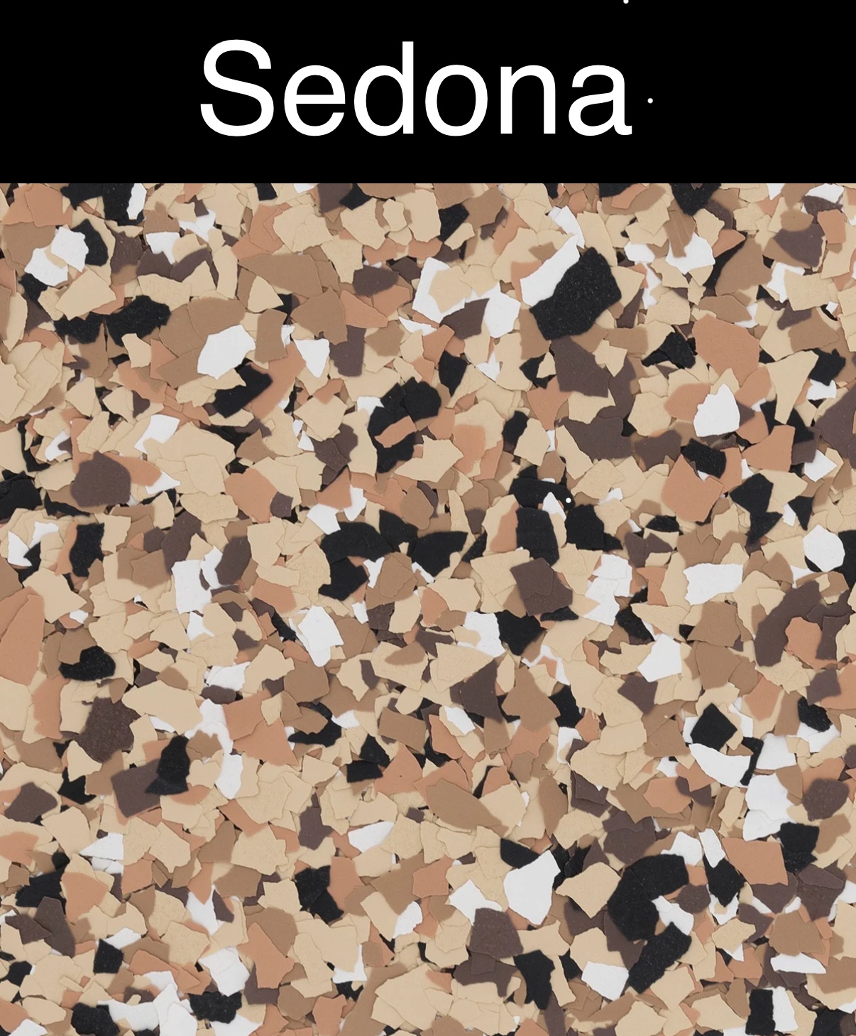 Sedona colored flake