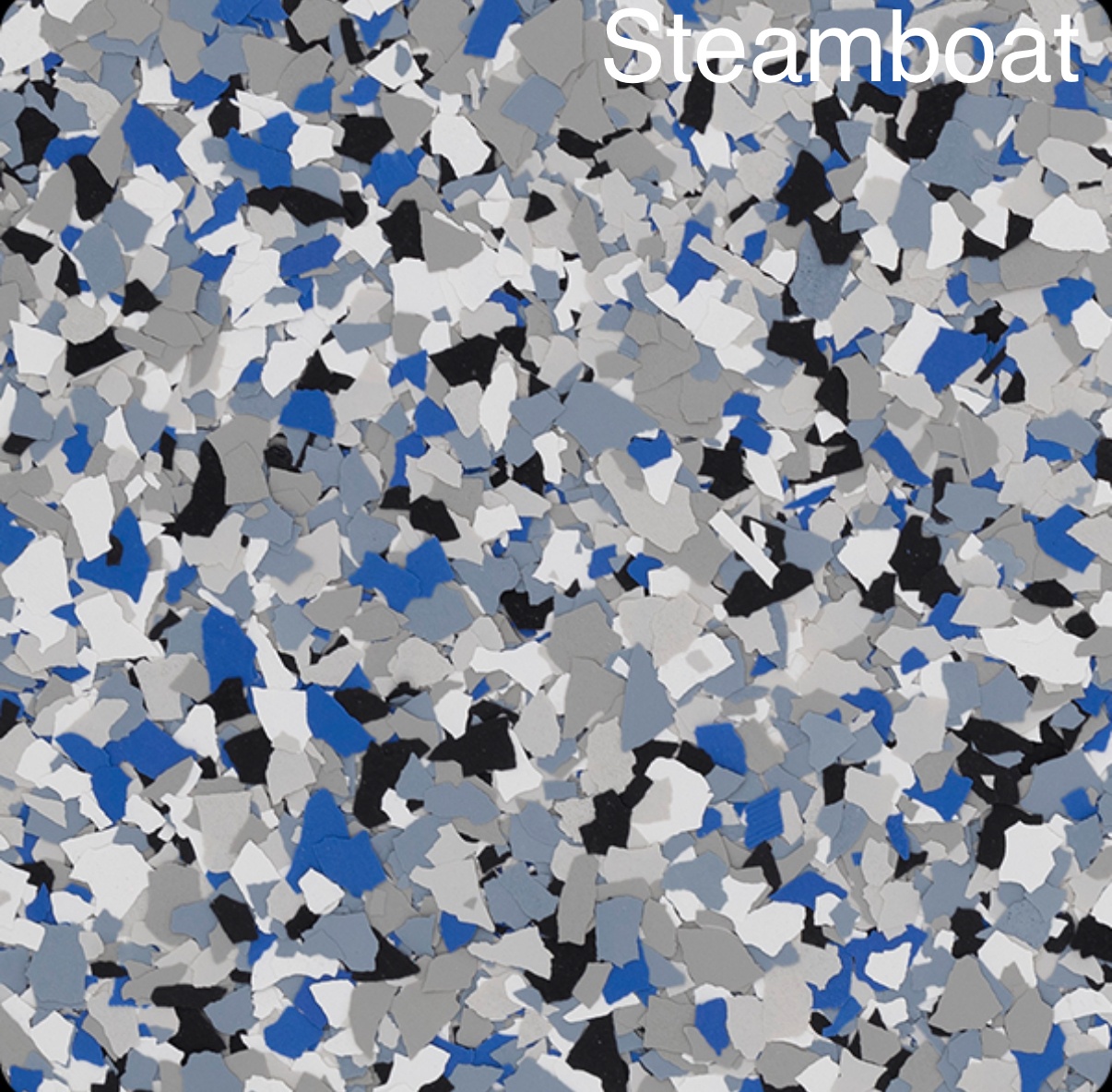 Colored flake Steamboat 1/4” (6 mm)